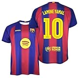 FCB FC Barcelona Maglietta Lamine Yamal 25/26 | 1ª Attrezzatura per Adulti | Replica Ufficiale Stadio con Nome e Dorsal del Barça