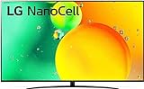 LG NanoCell 43NANO766QA Smart TV 4K 43' Serie NANO76 2022, Processore α5 Gen 5, Filmmaker Mode, Game Optimizer, Wi-Fi, AI ThinQ, Google Assistant e Alexa Integrati, Telecomando Puntatore, Ashed Blue