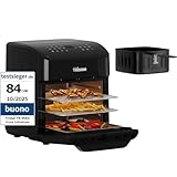 Tristar Friggitrice ad Aria 12 L con Funzione Mini Forno, Airfryer 2 in 1 Ventilato, 12 Programmi, Display Digitale, Finestra, Funzione Shake, Senza BPA, 1800 W, FR-9065