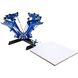 VEVOR Silk Screen Printing Machine 4 Colori 1 Stazione Screen Printing Machine Machine Stampa Serigrafica Removibile