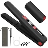 AYESY Piastra per Capelli e Arricciacapelli Senza fili 2 in 1,Mini Piastra per Capelli da Viaggio Portatile,6 Temperatura Regolabile,Batteria 4500mAh,Riscaldamento Rapido,Ricaricabile USB