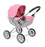 Passeggino per bambole Lilli, piccolo passeggino per bambole, colore: rosa melange