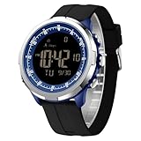 findtime Orologio sportivo da uomo, contapassi, contapassi, per camminare, contapassi, con calorie bruciate, distanza di allenamento 5 ATM, impermeabile, orologio digitale da uomo, senza Bluetooth