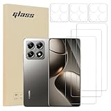 Xahpower Set da 3 pellicole in vetro temperato & Set da 3 protezioni per obiettivo per Xiaomi 14T – Durezza 9H, Anti-graffio, Installazione senza bolle, Resistente alle impronte digitali e all'olio