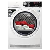 AEG T8DBE851 Asciugatrice ProTex Optisense, Condensazione con Pompa di Calore, 8 kg, Bianco