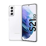 Samsung Galaxy S21 5G Smartphone, Display 6.2' Dynamic AMOLED 2X, 4 fotocamere, 128 GB, RAM 8GB, 4000mAh, Dual SIM + eSIM, 2021, Bianco (Phantom White) [Versione Italiana]