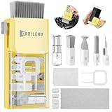 Ordilend Tutto in Uno Kit Pulizia Tastiera pc Computer Laptop Spazzola Pulisci Schermo per Tablet Auricolari Bluetooth Smartphone Earbuds Headphones Fotocamera