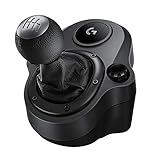 Logitech Driving Force Leva di Cambio, 6 Marce di velocità con manopola ad H, Pomello del Cambio ‎in Vera Pelle, Sistema Montaggio Integrato, Compatibile con Volanti da Corsa G29, G920 e G923
