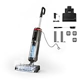 Polti Rollysteam WD20, Lavapavimenti con Funzione Vapore e Aspirapolvere, 750 W, Pulizia Completa in un solo Passaggio, Auto Pulizia, Nero