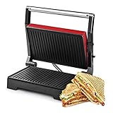 Ufesa PR1000 Fuji, Panini Maker-Griglia elettrica e Sandwich-Bistecchiera, 1000W, Piastra Antiaderente con apertura fino a 180º piatta, Maniglia Antiscottatura, Piastre Antiaderenti, BPA Free