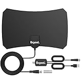 Bqeel Antenna TV Interna per digitale terrestre Antenna HDTV portatile con amplificatore segnale 4,4M Support 4K HD VHF UHF FM DTT DVB-T DVB-T 2