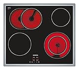 Siemens ET645HN17E iQ300 - Piano cottura, 58,3 cm, colore: nero con display digitale
