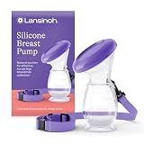 Lansinoh Pompa per latte in silicone per salvare ogni goccia di latte materno, 100% silicone