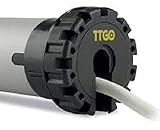 AWITALIA -Motore NICE 230V per tapparella professionale, con finecorsa meccanico Ø45 mm – Completo di staffa rettangolare, adattatore 60mm ottagonale e cavo, Nice TTGO.
