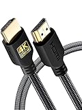 PowerBear Cavo HDMI 4K 2 m | Alta velocità, nylon intrecciato e connettori dorati, 4K a 60 Hz, Ultra HD, 2K, 1080P, ARC e CL3 | per laptop, monitor, PS5, PS4, Xbox One, Fire TV e altro ancora