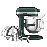 KitchenAid Robot da Cucina - Artisan - Robot da cucina multifunzione con ciotola sollevabile - Con 5 accessori in acciaio inox - 6,6L - Pebbled palm