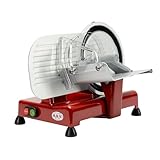 RGV affettatrice Luxor 22 Red, Made in Italy, Lama Ø 220 mm, 120 W, Alluminio, Rosso