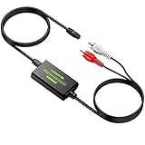 LiNKFOR Ottico a RCA Cavo SPDIF a RCA 192 kHz Convertitore Built-in Amplificatore Audio Adattatore Audio L/R con Cavo Ottico per HDTV Blu Ray DVD Amplificatori TV Box