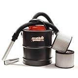 San Marco Aspiracenere Elettrico per Stufe a Pellet,2 Filtri HEPA Intercambiabili e Lavabili, Bidone da 15 L, Potenza 1000 W, Ideale per Aspirare Ceneri Fredde da Stufe,Caminetti e Barbecue (1000watt)