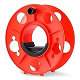 Amazon Basics Avvolgicavo Per Cavi Elettrici, Luci Natalizie, Tubi Flessibili e Corde, Fino a 45m di Lunghezza, Arancione