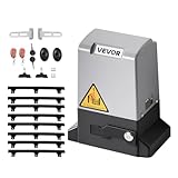VEVOR Apricancello per Porta a Scorrimento Apricancello per Porta Scorrevole Elettrico da 280 W per Porte Fino a 25 m e 816 kg, Motore con Cremagliera in Nylon, Sensore a Infrarossi