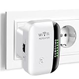 Flintronic Ripetitore WiFi Potente, 2025 Più Recente WLAN Ripetitore WiFi Extender, Amplificatore di Segnale Wifi, Amplificatore Internet con Porta Ethernet, Spina UE(Supporta router 2.4G)