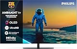 Philips Ambilight 48OLED810 4K OLED Smart TV – Display 48 pollici con P5 AI Perfect Picture Engine Ultra HD, Titan OS, Dolby Vision e Atmos Sound – Funziona con Alexa e Google Assistente vocale