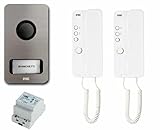 Generico Kit citofono Bifamiliare 1122/602 per 2 famiglie 4 fili +N