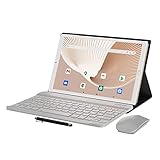 YUMKEM - Tablet Android IPS 1280P HD, da 10 pollici 2 in 1, tablet PC, 8 core CPU, batteria 6000 mAh, 64 GB di archiviazione 1 TB di espansione, fotocamera 8 MP, GPS, 2,4/5 G WiFi, BT 5.0,
