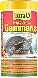Tetra ReptoDelica Gammarus Turtle Food - Mangime Naturale a Base di Gamberi Interi, Barattolo da 250 ml