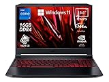 acer Nitro 5 AN515-57-75RQ Notebook Gaming, Processore Intel Core i7-11800H, Ram 16 GB DDR4, 1024 GB SSD, Display 15.6' FHD IPS 144 Hz LED LCD, NVIDIA GeForce RTX 3050Ti 4 GB, Windows 11 Home