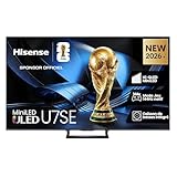 Hisense Smart TV MiniLED 55' 4K TV 55U7SE, Dolby Atmos 2.1 By Devialet, Dolby Vision IQ, HDR10+, Native 144Hz Game Mode, VIDAA OS con 1000+ APP, Alexa built-in, lativù 4K, Wifi, Bluetooth