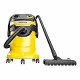 Kärcher WD 5 P V-25/5/22 - Bidone Aspiratutto Solidi Liquidi, Aspirapolvere potente da 240AW, 1100W, con Sacco, Funzione Scuoti-filtro e presa Elettroutensile, Giallo/Nero