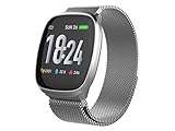 Trevi T-FIT 260 HB Smart Fitness Band Bracciale Cardio con GPS APP, Monitoraggio Sonno e Attività Fisica, Tecnologia PPG, Resistente all'Acqua, Bluetooth, Batteria Ricaricabile, Grigio