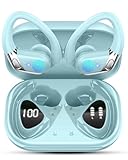 Cuffie Bluetooth Sport, Auricolari Bluetooth 5.4 HiFi Stereo, 50H Cuffie Wireless CVC 8.0 Cancellazione Rumore, Ricarica Rapida USB-C, Cuffiette Bluetooth IP7 Impermeabil per Running Palestra Correre