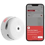 X-Sense Rilevatore di Fumo Connesso con Batteria Sostituibile, Rilevatore di Fumo Wi-Fi Conforme alla Norma EN14604, Notifiche Tramite Applicazione, XS01-WX, Confezione da 1
