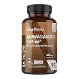 Ashwagandha KSM-66 Vegana 180 Compresse, 1500mg per Dose, 1 al Giorno (6 Mesi di Scorta), Estratto 12:1 di Integratore Ashwagandha Polvere, Withania Somnifera, Senza Magnesio Stearato, Prodotto in UK