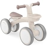 KikkaBoo Bicicleta Sin Pedales ZIPI, Correpasillos Bebé 1 Año, Bicicleta Equilibrio, Bici Bebé con Canasta, Ajustable, Juguete para Niños, Regalo Bebé, Beige