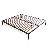 ONNUVO Struttura Letto 160 x 190 Matrimoniale, Marchio Italiano di Qualità, Mod. TOKYO, Doghe INDIPENDENTI Rinforzate, Materiali e Finiture PREMIUM, Sistema Doghe Antirumore, Montaggio Facile e Veloce
