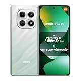 XIAOMI Redmi Note 15, Smartphone 6+128GB, Batteria da 6000 mAh, Resistenza all’acqua, Fotocamera super nitida da 108 MP, Display FHD+ da 6,77', Verde Foresta, Garanzia 2 anni, Caricatore non incluso