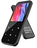 Lettore MP3 Bluetooth 5.0 32GB RUIZU 2.4'' Schermo Lettore Musicale Portatile HIFI Lossless con Radio FM Registratore Vocale Pedometro Supporto fino a 128GB