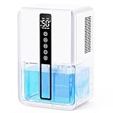 Deumidificatore Casa con 2500ml, Deumidificatore Casa Muffa Controllo Umidità & Modalità Sonno & 3 Velocità, Timer 6 a 48 Ore, Comando Touch e Luci RGB e Protezione Antitraboccamento (800 ml/Giorno)