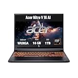 acer Nitro V 16 AI ANV16-42-R0BK Notebook Gaming, NVIDIA GeForce RTX 5060 8 GB GDDR7, Processore AMD Ryzen™ 7 260, Ram 16 GB DDR5, 1024 GB SSD, Display 16' WUXGA IPS 180 Hz, Windows 11 Home