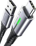 INIU Cavo USB Type-C, Cavo USB [0.3m] 3,1A QC 3,0 Tipo C Cavo Type C Rapida, Lega Intrecciato in Nylon Cavo USB Type C compatibili con iPhone 15 Pro Samsung S21 Note20 Huawei Xiaomi