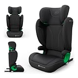 Kinderkraft JUNIOR FIX2 PRO I-SIZE Seggiolino auto 15-36 kg, Gruppo 2-3, 100-150 cm, con Isofix, Poggiatesta regolabile, Sistemi di sicurezza, Leggero Facile da trasportare, Facile da pulire, Nero