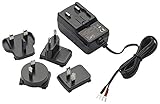 VIMAR 40104 Alimentatore switching 100-240 Vac 50/60 Hz, spina 2P intercambiabile standard europeo, britannico, americano e australiano, uscita con terminali 24 Vdc 1 A, nero