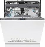 Candy Rapido' Lavastoviglie da Incasso 60 cm, 15 Coperti, 8 Programmi, Wi-Fi + BLE, App hOn, Smart Door, Partenza Ritardata 24h, Motore Inverter, Classe C, 59,7 x 55,5 x 81,8 cm, Bianca - CI 5C6F1A