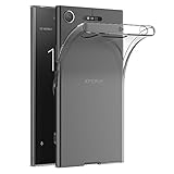 REY Cover in Gel TPU Trasparente per Sony Xperia XZ1, Ultra Sottile 0,33 mm, Morbido Flessibile, Custodia Silicone