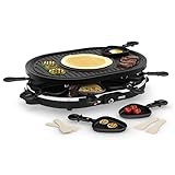 Princess 01.162700.01.001 Raclette 8 Oval Grill Party, Nero