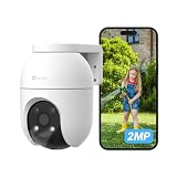 EZVIZ Telecamera Wi-Fi Esterno 1080p, Telecamera Motorizzata per Esterni con Copertura a 360°, Visione Notturna a Colori, Rilevamento di Persone, Tracciamento Automatico, Alexa/Google, C8c 2MP